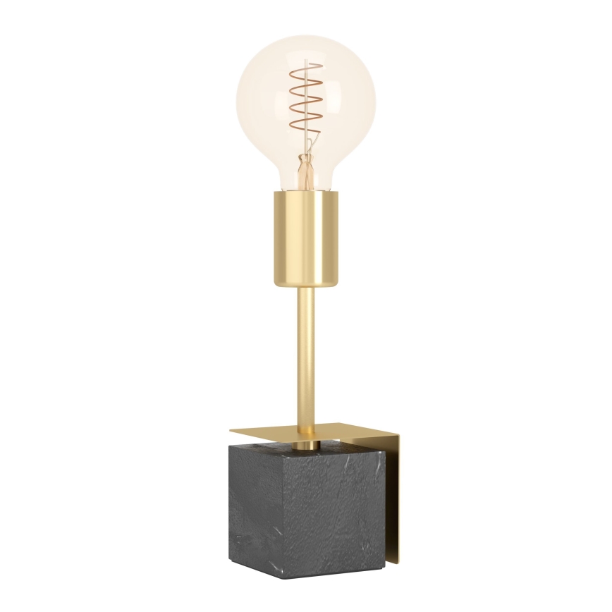 Eglo - Bordlampe 1xE27/40W/230V guldfarvet/sort marmor