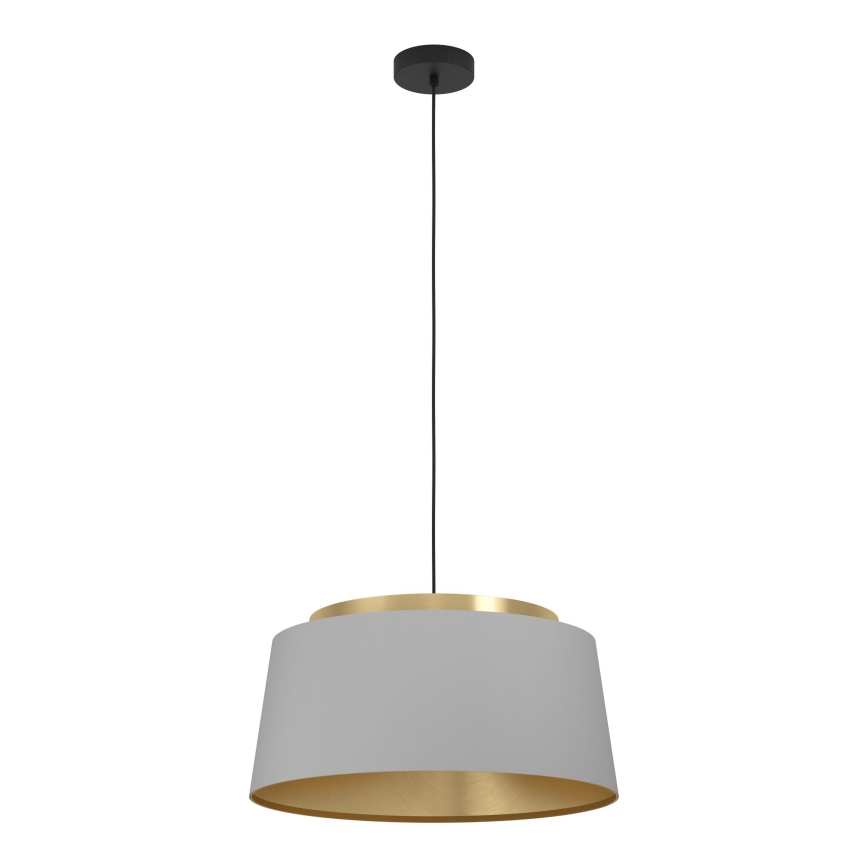 Eglo - Pendel 3xE27/40W/230V grå/guldfarvet