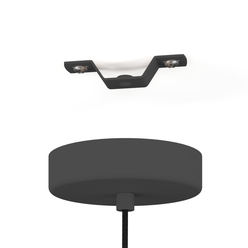 Eglo - Pendel 3xE27/40W/230V grå/guldfarvet