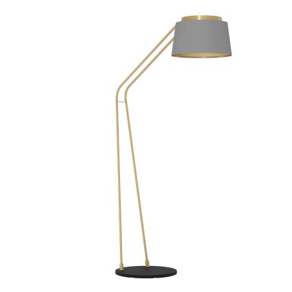 Eglo - Gulvlampe 1xE27/40W/230V grå/guldfarvet