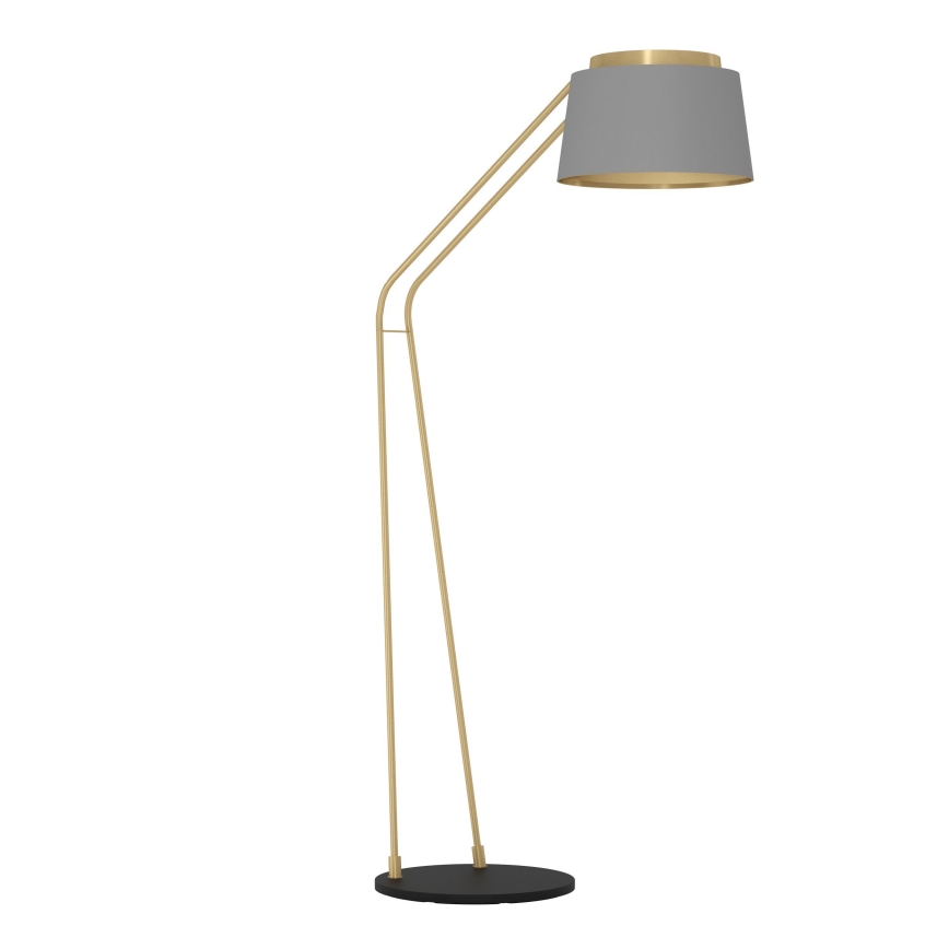 Eglo - Gulvlampe 1xE27/40W/230V grå/guldfarvet