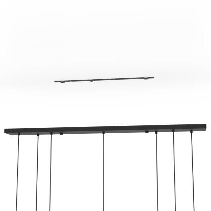 Eglo - Pendel 7xE14/40W/230V guldfarvet/sort