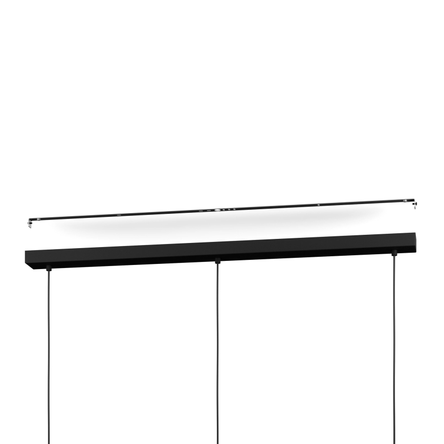 Eglo - Pendel 3xE27/40W/230V sort