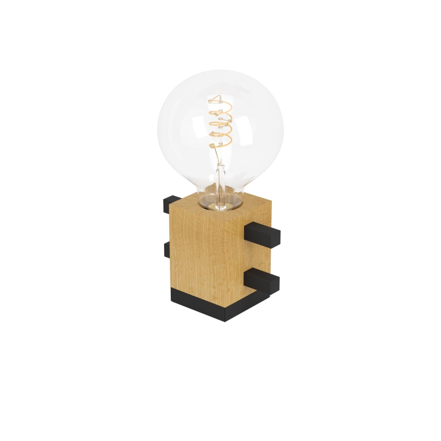 Eglo - Bordlampe 1xE27/40W/230V sort/brun