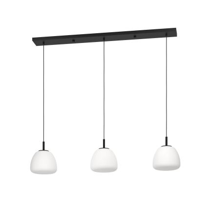 Eglo - Pendel 3xE27/40W/230V sort