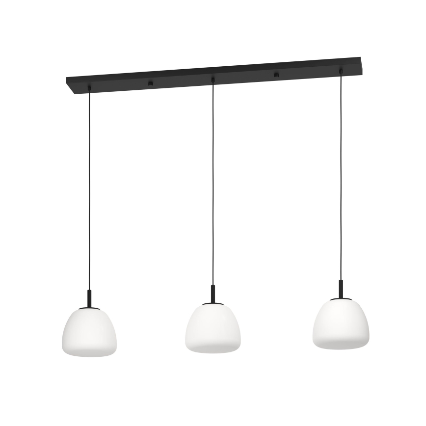 Eglo - Pendel 3xE27/40W/230V sort