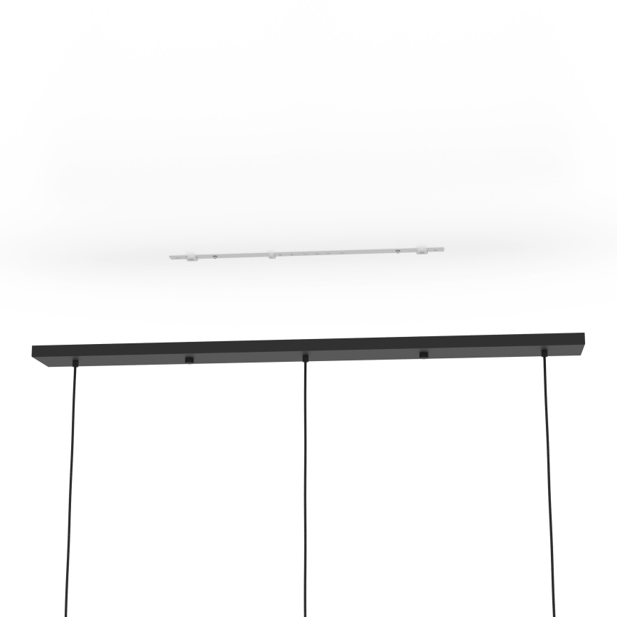 Eglo - Pendel 3xE27/40W/230V sort