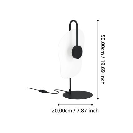 Eglo - LED bordlampe LED/5,4W/230V 3000K sort