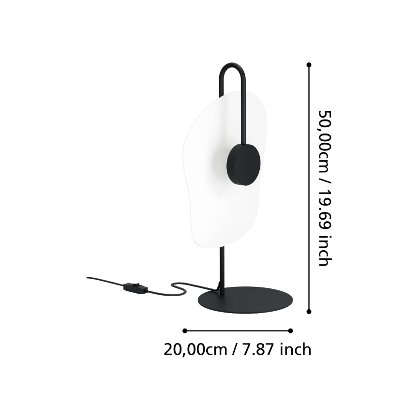 Eglo - LED bordlampe LED/5,4W/230V 3000K sort