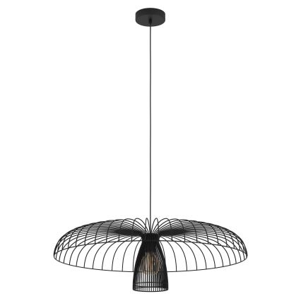 Eglo - Pendel 1xE27/60W/230V diameter 77 cm sort