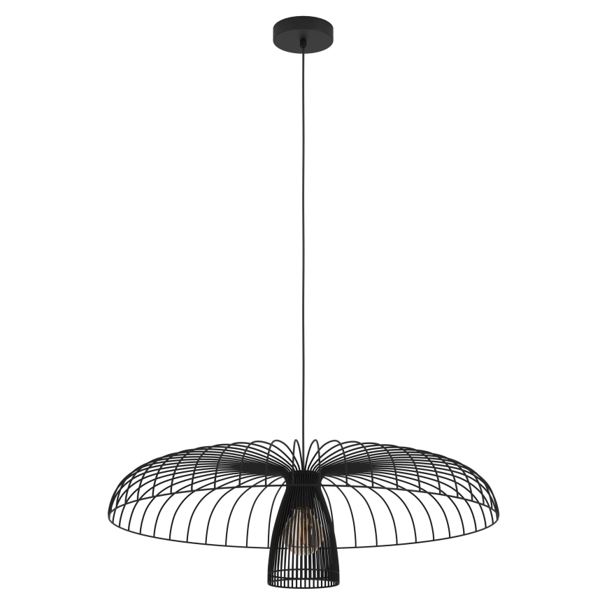 Eglo - Pendel 1xE27/60W/230V diameter 77 cm sort