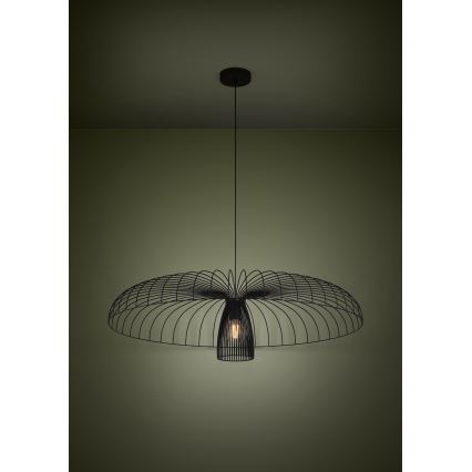 Eglo - Pendel 1xE27/60W/230V diameter 98,5 cm sort