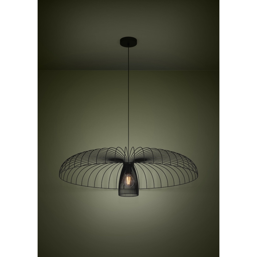 Eglo - Pendel 1xE27/60W/230V diameter 98,5 cm sort