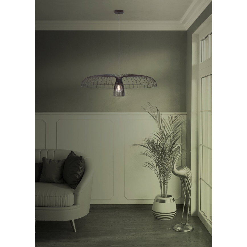 Eglo - Pendel 1xE27/60W/230V diameter 98,5 cm sort