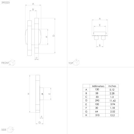 Eglo - LED væglampe 4xLED/3,3W/230V 3000K antracit/guldfarvet
