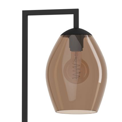 Eglo - Gulvlampe 1xE27/40W/230V brun