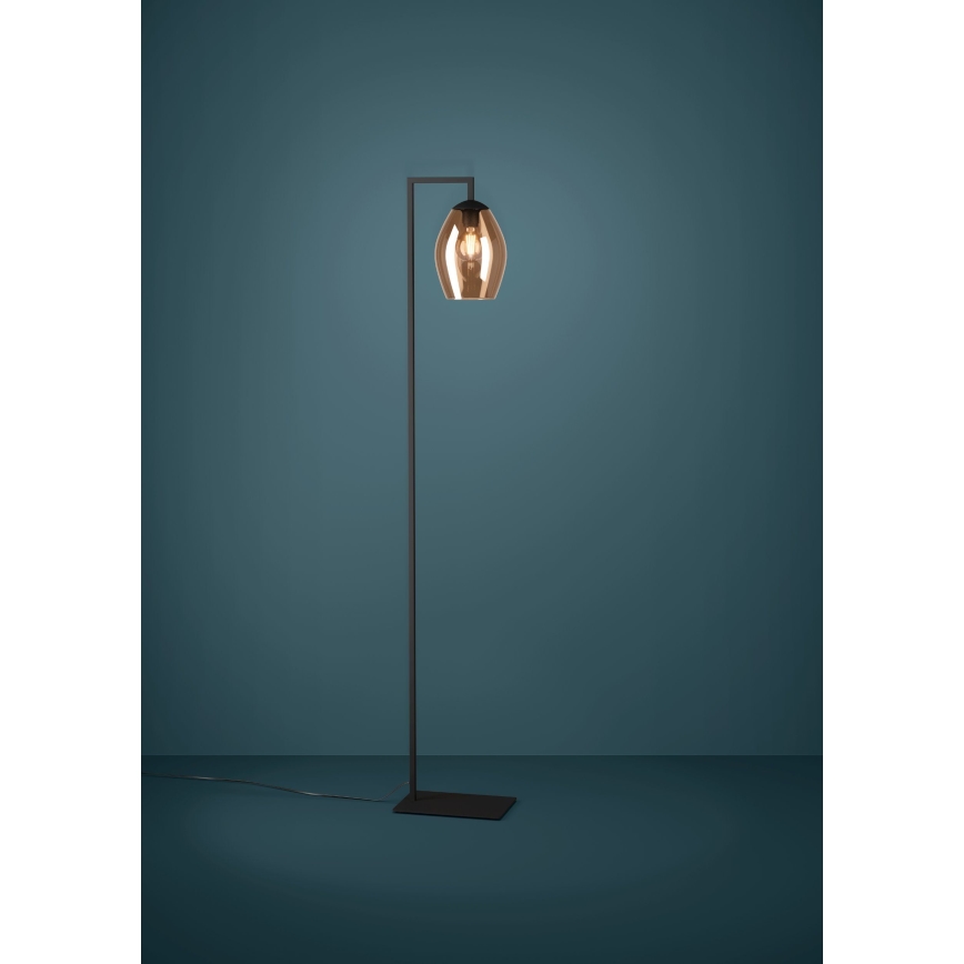 Eglo - Gulvlampe 1xE27/40W/230V brun