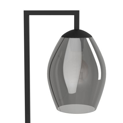 Eglo - Gulvlampe 1xE27/40W/230V røget