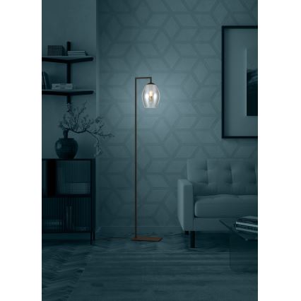 Eglo - Gulvlampe 1xE27/40W/230V røget