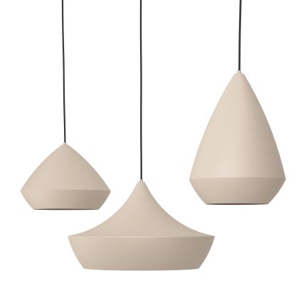 Eglo - Pendel 3xE27/28W/230V beige