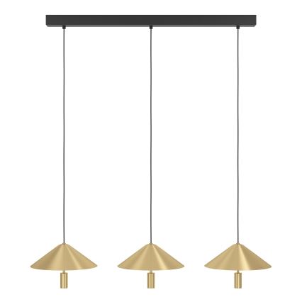 Eglo - LED pendel dæmpbar 3xLED/12W/230V 3000K guldfarvet