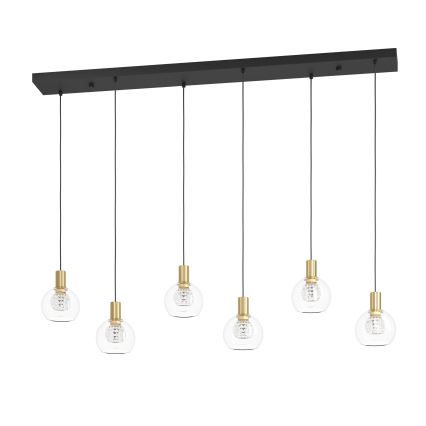 Eglo - LED pendel dæmpbar 6xLED/5,4W/230V 3000K guldfarvet