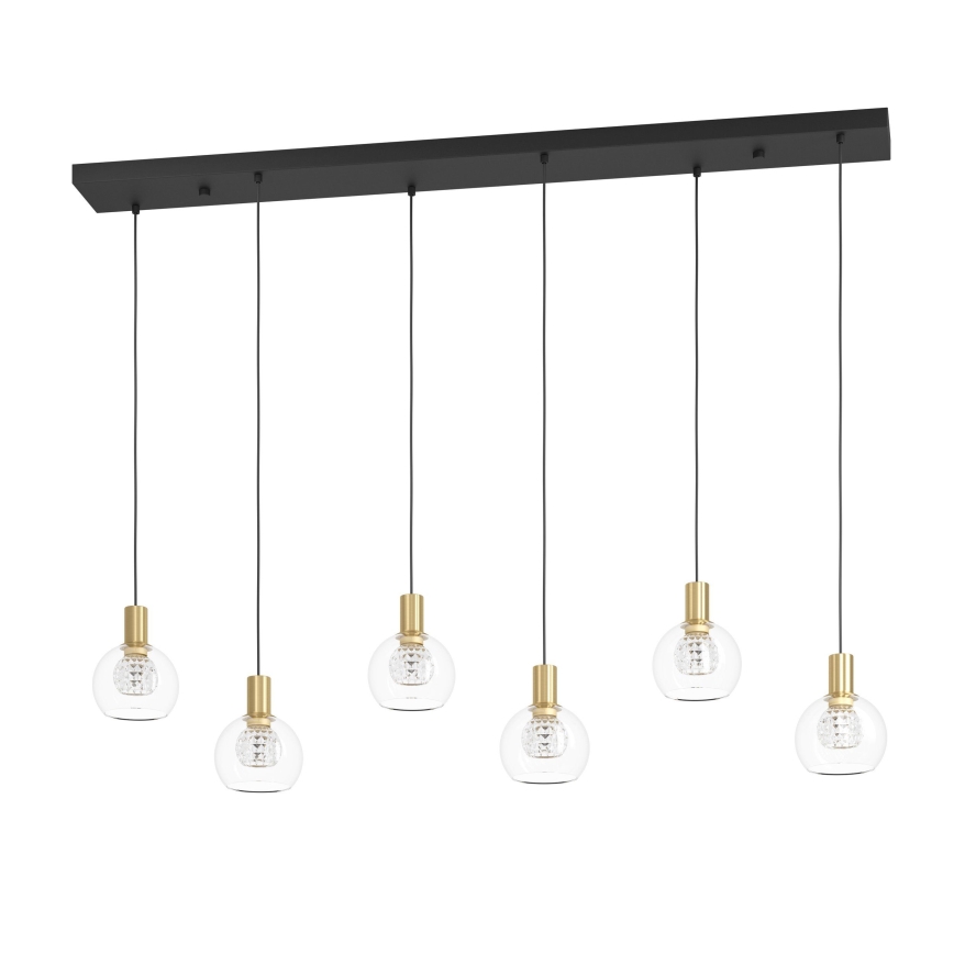 Eglo - LED pendel dæmpbar 6xLED/5,4W/230V 3000K guldfarvet