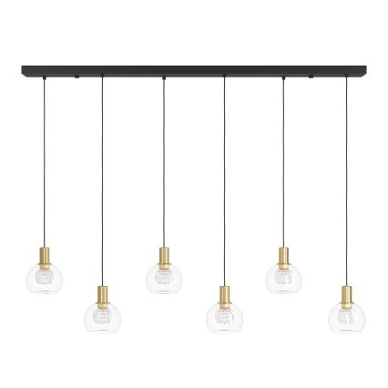 Eglo - LED pendel dæmpbar 6xLED/5,4W/230V 3000K guldfarvet