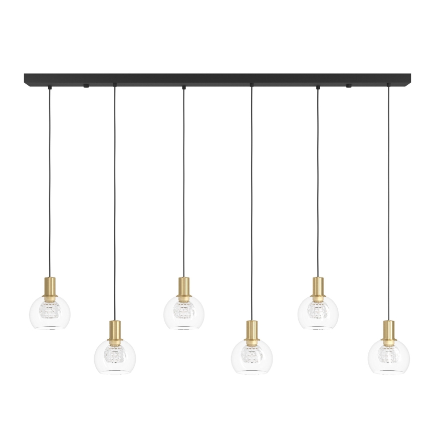 Eglo - LED pendel dæmpbar 6xLED/5,4W/230V 3000K guldfarvet