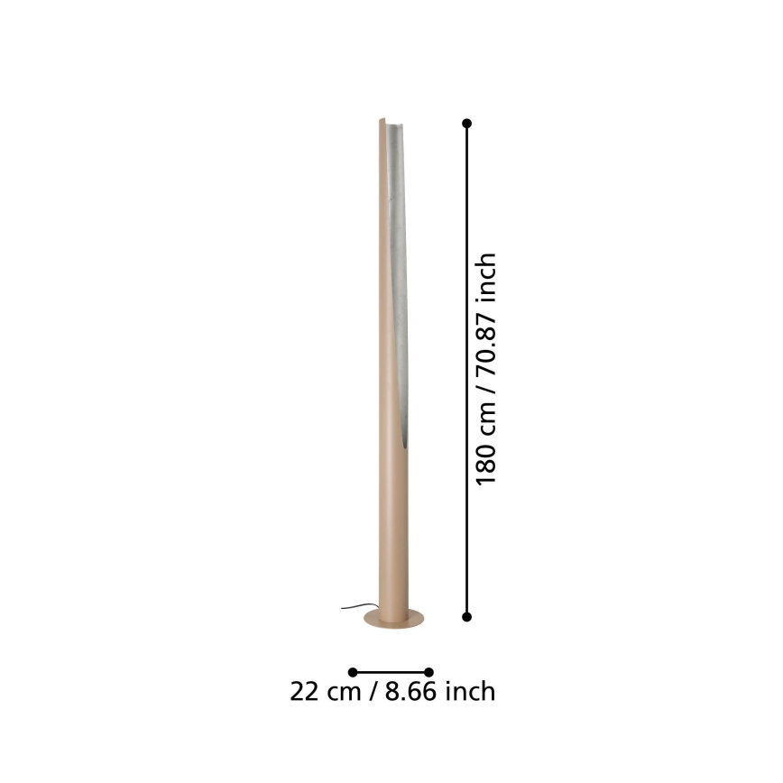 Eglo - LED gulvlampe 1xGU10/5,7W/230V beige