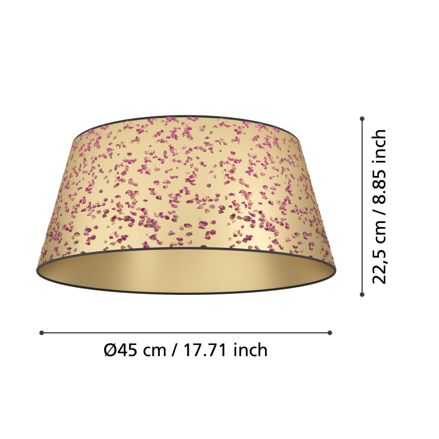 Eglo - Loftlampe 1xE27/25W/230V guldfarvet/lyserød