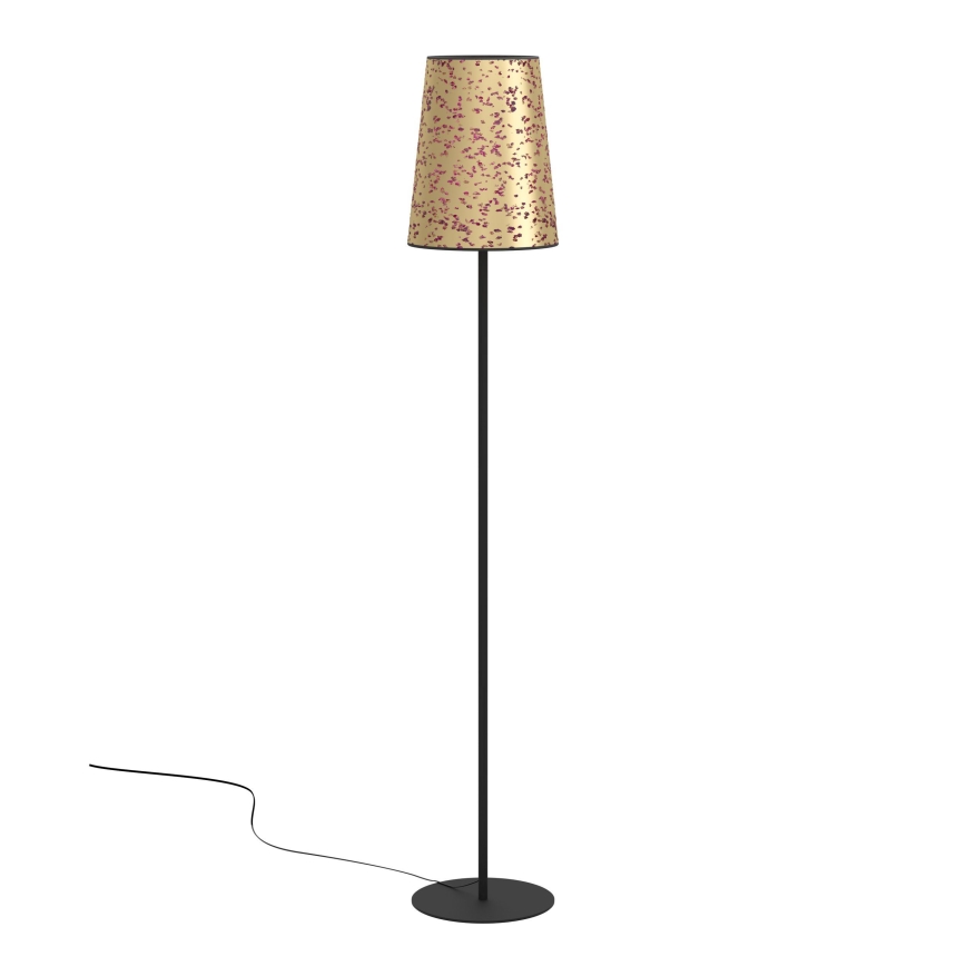 Eglo - Gulvlampe 1xE27/25W/230V guldfarvet/lyserød