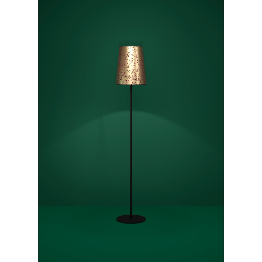 Eglo - Gulvlampe 1xE27/25W/230V guldfarvet/lyserød