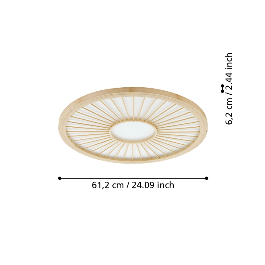 Eglo - LED loftlampe dæmpbar LED/36W/230V 4000K beige