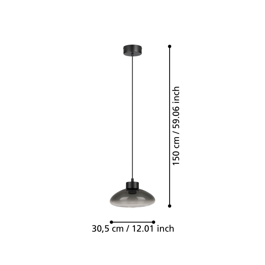 Eglo - LED pendel dæmpbar LED/5,4W/230V 2700K røget
