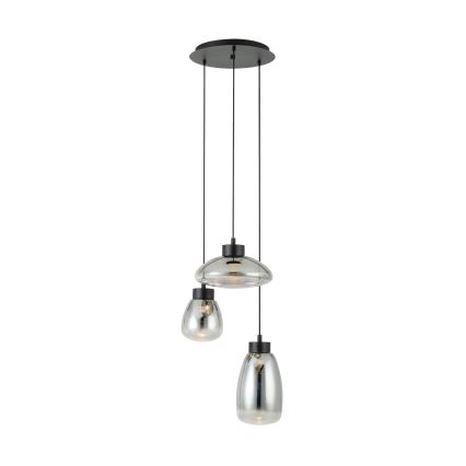Eglo - LED pendel dæmpbar 3xLED/5,4W/230V 2700K røget