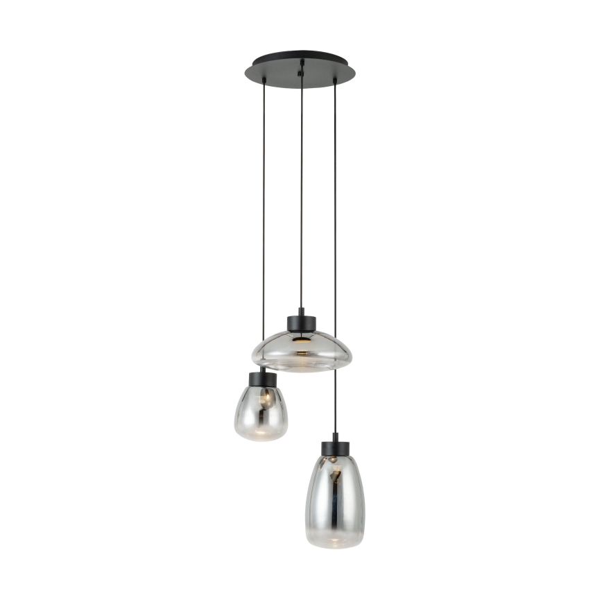 Eglo - LED pendel dæmpbar 3xLED/5,4W/230V 2700K røget