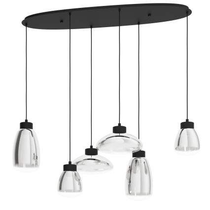 Eglo - LED pendel dæmpbar 6xLED/5,4W/230V 2700K røget