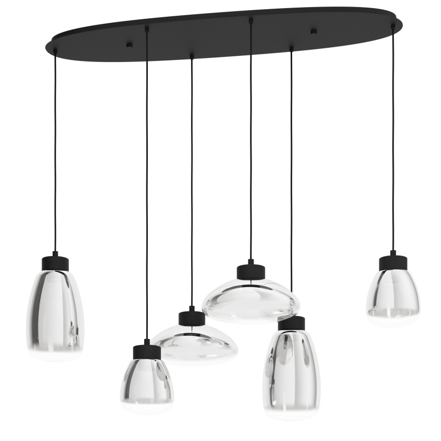 Eglo - LED pendel dæmpbar 6xLED/5,4W/230V 2700K røget