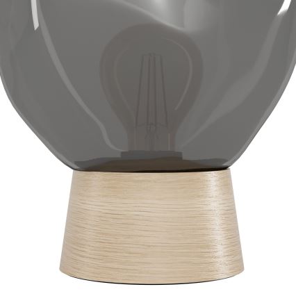 Eglo - Bordlampe 1xE27/40W/230V røget