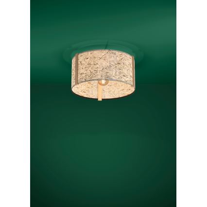 Eglo - Loftlampe 1xE27/25W/230V beige