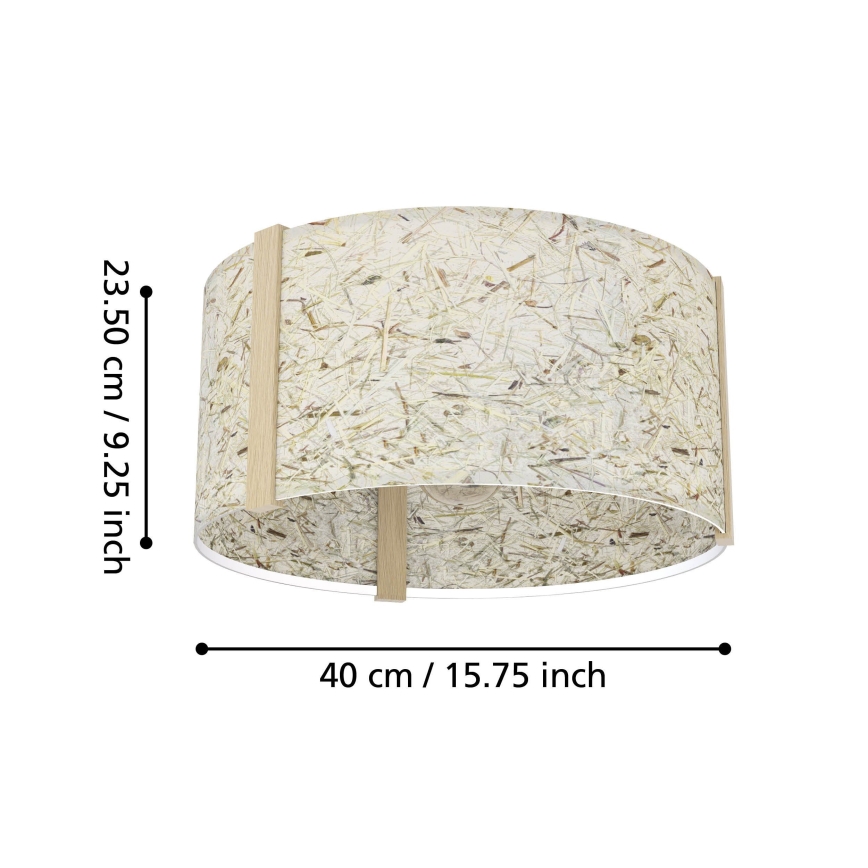 Eglo - Loftlampe 1xE27/25W/230V beige
