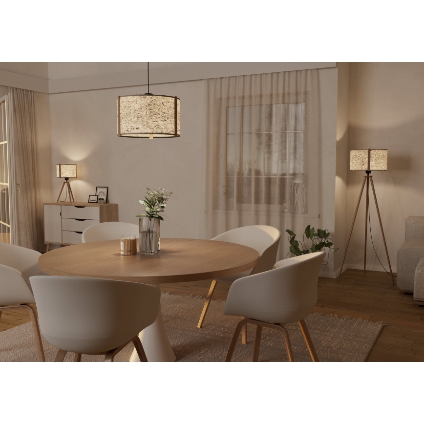 Eglo - Gulvlampe 1xE27/25W/230V beige