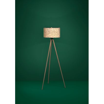 Eglo - Gulvlampe 1xE27/25W/230V beige
