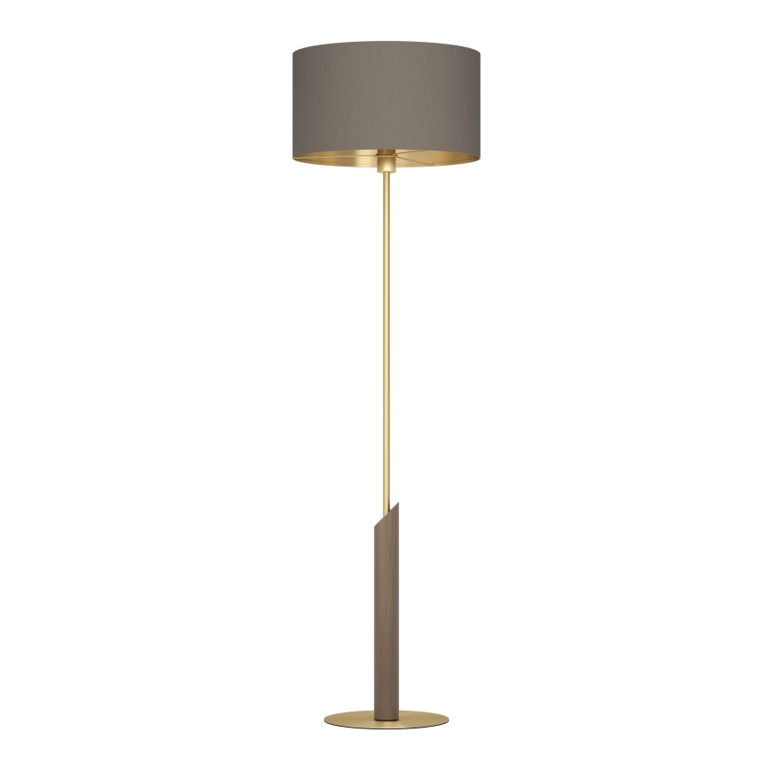 Eglo - Gulvlampe 1xE27/40W/230V brun/guldfarvet