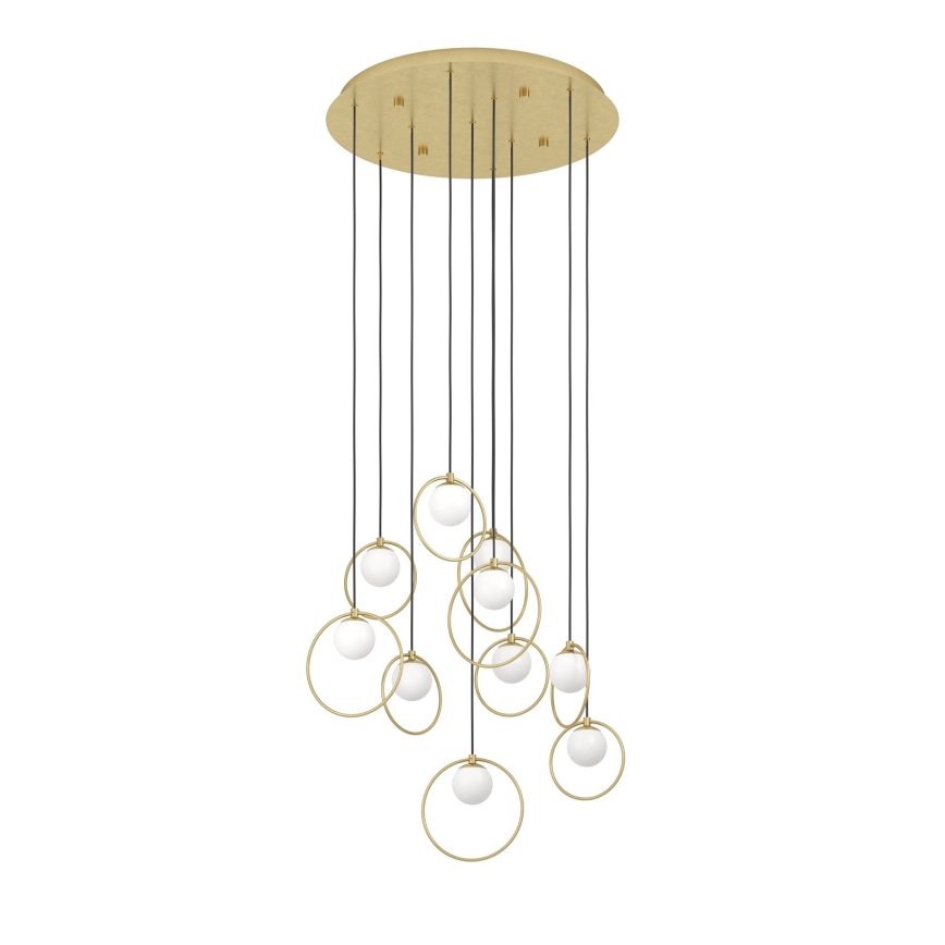 Eglo - LED pendel dæmpbar 10xLED/3W/230V 3000K diameter 58 cm guldfarvet