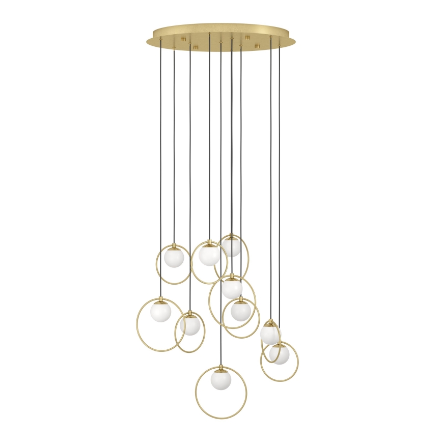 Eglo - LED pendel dæmpbar 10xLED/3W/230V 3000K diameter 58 cm guldfarvet