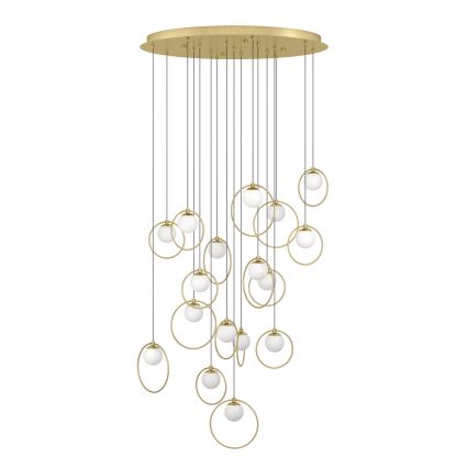 Eglo - LED pendel dæmpbar 17xLED/3W/230V 3000K diameter 78 cm guldfarvet