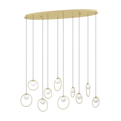 Eglo - LED pendel dæmpbar 10xLED/3W/230V 3000K guldfarvet