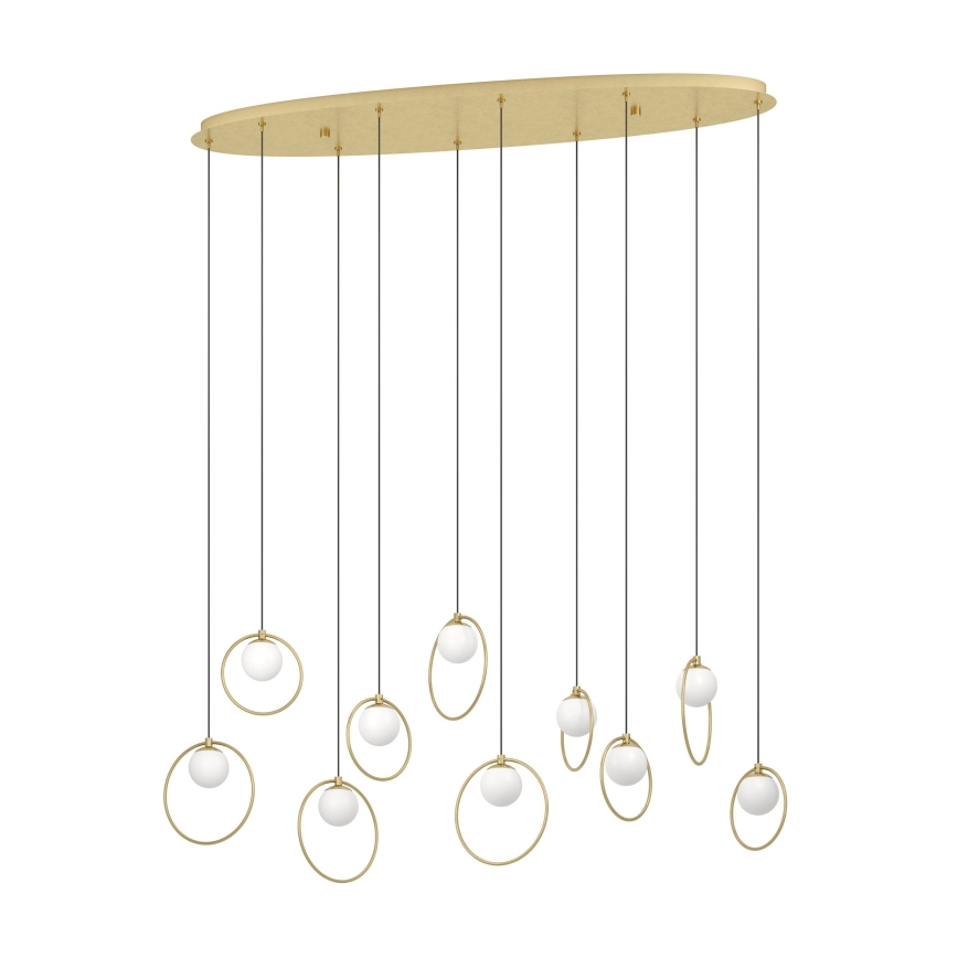 Eglo - LED pendel dæmpbar 10xLED/3W/230V 3000K guldfarvet